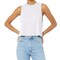 BELLA + CANVA Women's Racerback Crop Tank, Lightweight Sleeveless T-Shirt for Crafting